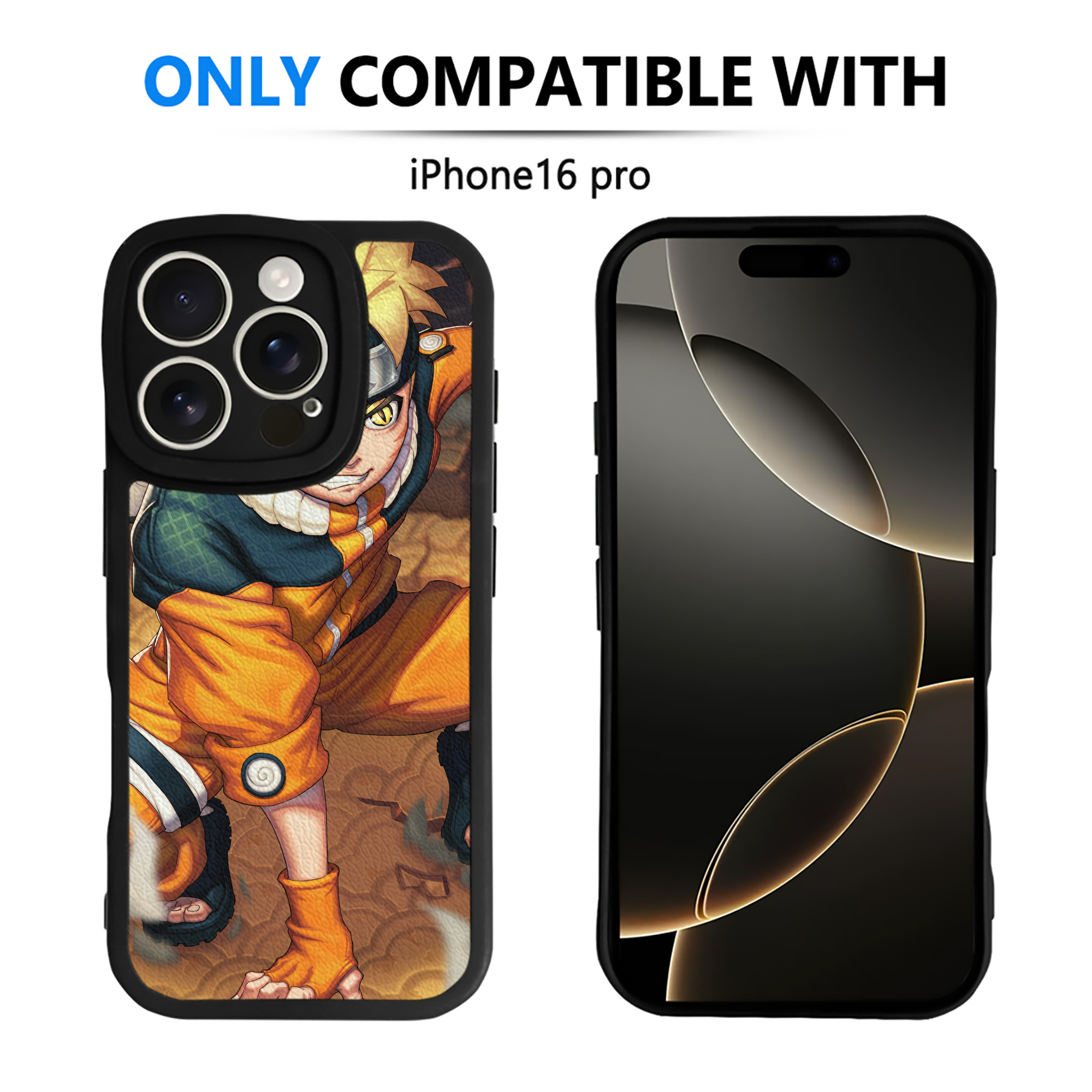 （画像用） NARUTO -ナルト- NARUTO -ナルト- 疾風伝 【iPhone 16シリーズ対応】シリコンスマホケース（レザー調） 材質：シリコン